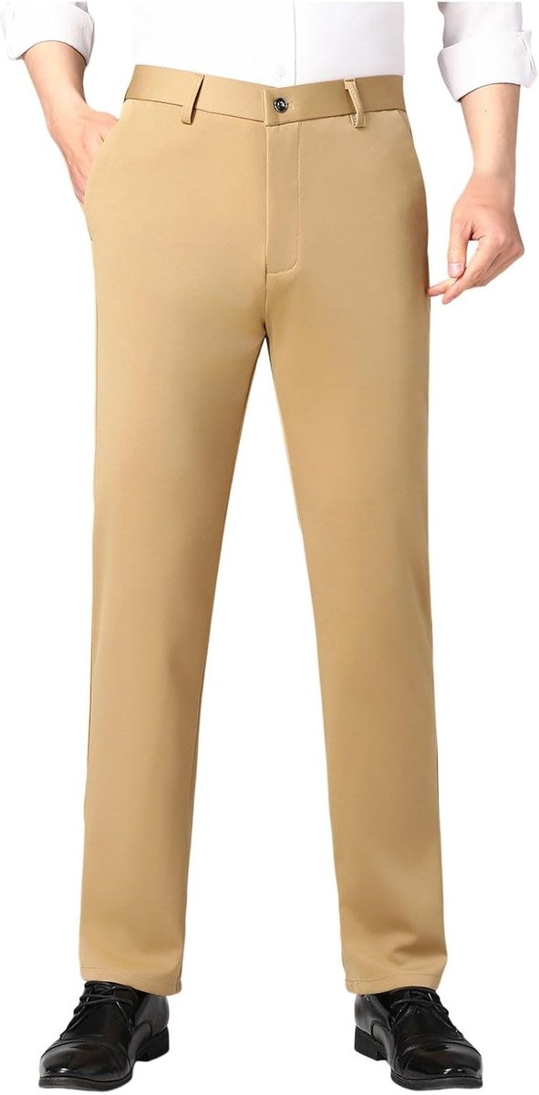 Cargobroek voor heren, recht, joggingbroek, katoen, linnen, breed, regular fit, zacht, comfort, meerdere zakken, ademend, klassiek, zomer, stad, A53