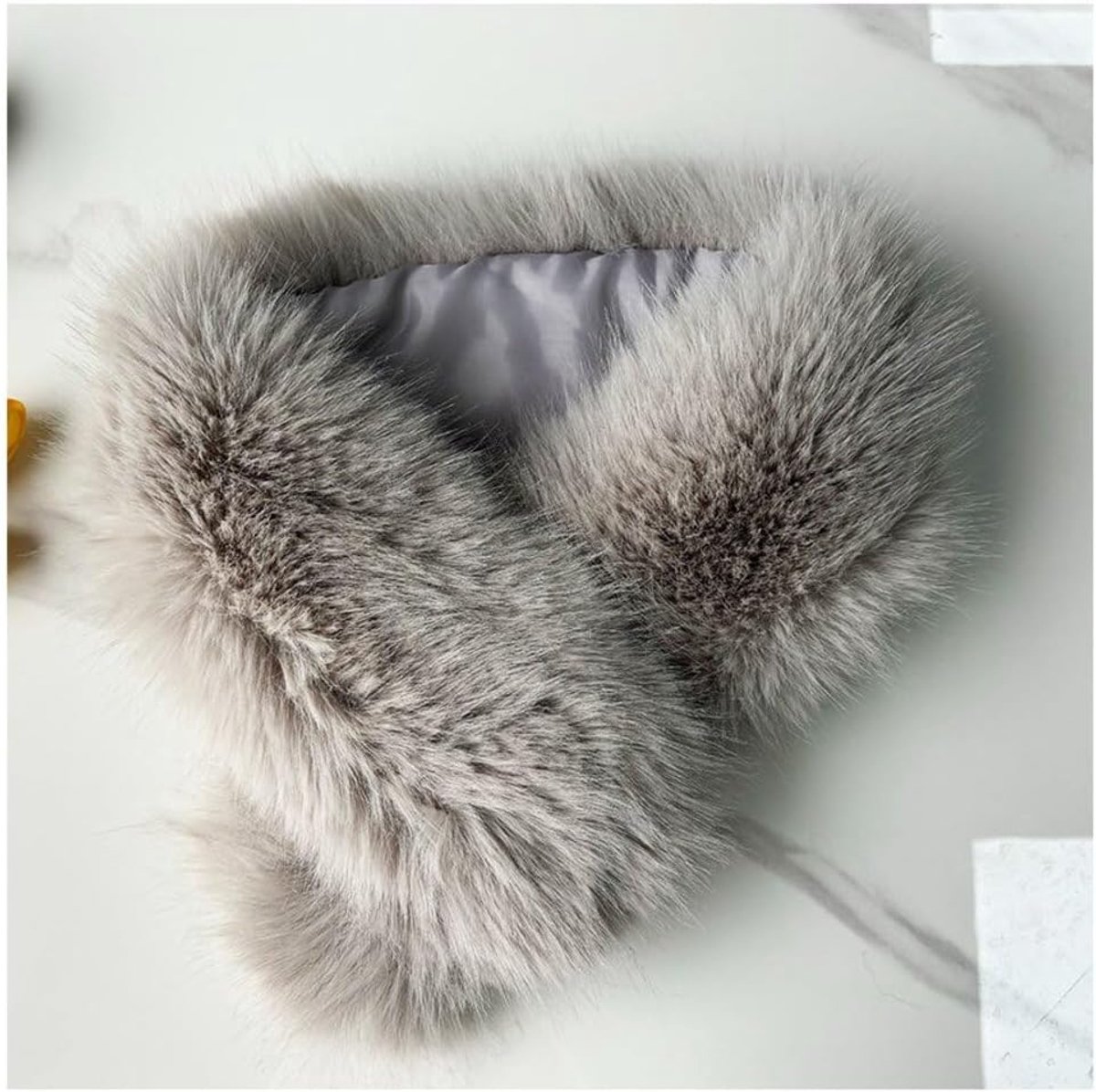 Capuchon Capuchon Bont Kraag Capuchon Nepbont Stola Kunstbont Sjaal Fauxbontkraag voor Vrouwen Mannen Winterjas Trui Donsjassen Winddichte Jassen Cape