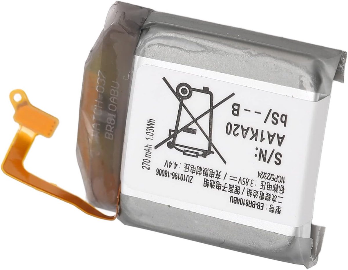 270 MAh Batterij voor Watch Gear S4 42 Mm SM R810 R815U, EB BR810ABU Vervangende Horlogebatterij, Lithium-ionbatterij
