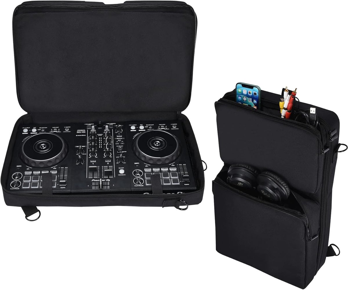 SnelShoppen - Travel Bag voor DJ Controller, Opbergtas voor Pioneer DDJ, FLX4, FLX6, SR2, Lichtgewicht, Verstelbare Schouderband, Geschikt voor Access