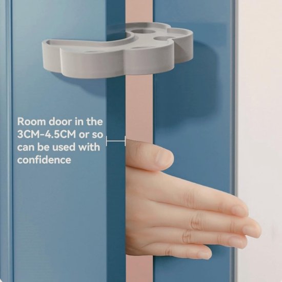 Deursteun voor wasmachine, grijs en wit, deurstopper, deursteun voor het openen van de wasmachine, deursteun voor voorlader en droger om demping te voorkomen, 10 x 8 cm — afbeelding 5