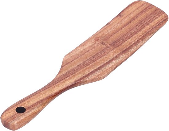 Pannenkoeken Schop Slijtvastheid Keuken Flipper Spatels Hittebestendigheid Omelet Spatel Houten Spatel Turner Kookbenodigdheden Kookgerei(Klein) — afbeelding 5
