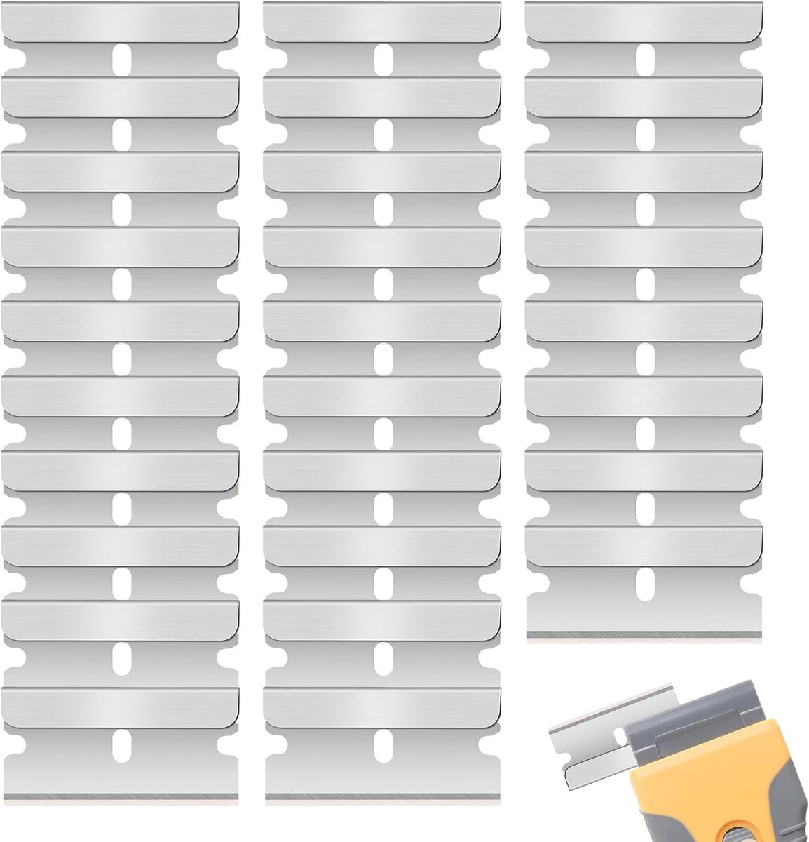 Reservemesjes voor Keramische Kookplaat - Zilver - 39 mm x 18 mm - Roestvrij Staal - Voor Kookplaten en Glas
