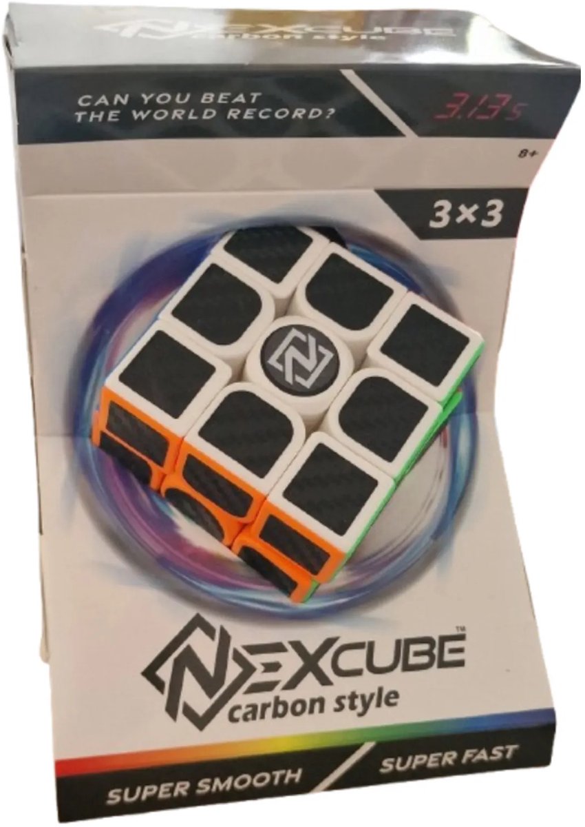 Goliath Nexcube 3x3 Carbon Style - Nieuwste Design - Fidget - Breinbreker