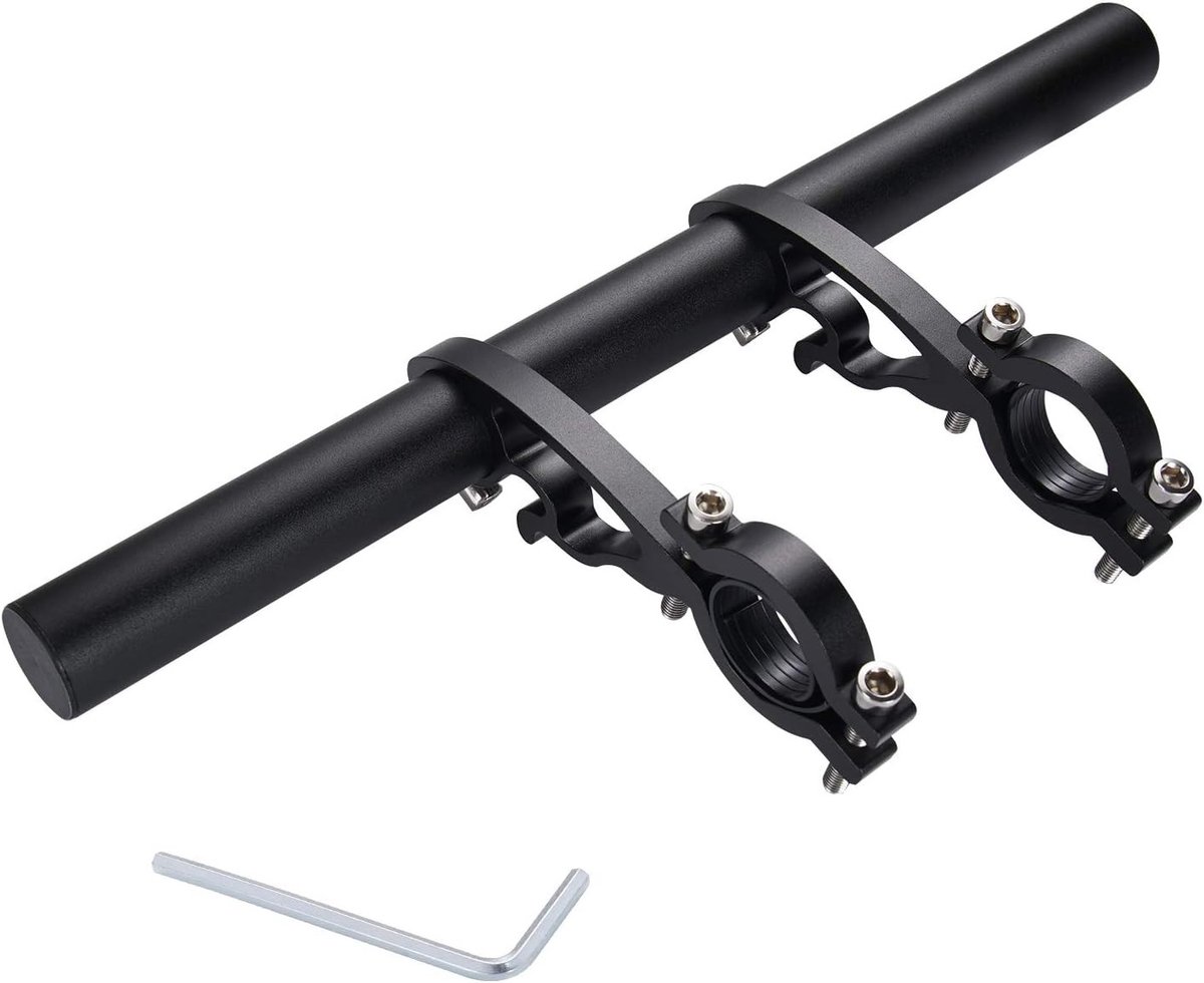 Fietsstuurverlenging 25 cm voor extra ruimte en bevestiging van accessoires
