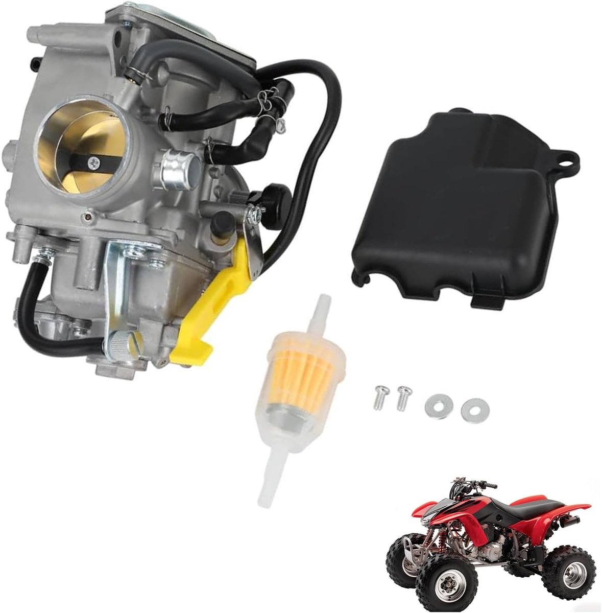 Motorcycle carburetor 38mm - vervangend onderdeel - voor Sportrax 400 TRX400EX 1999-2008 - optimale gaslevering - ShopVlot