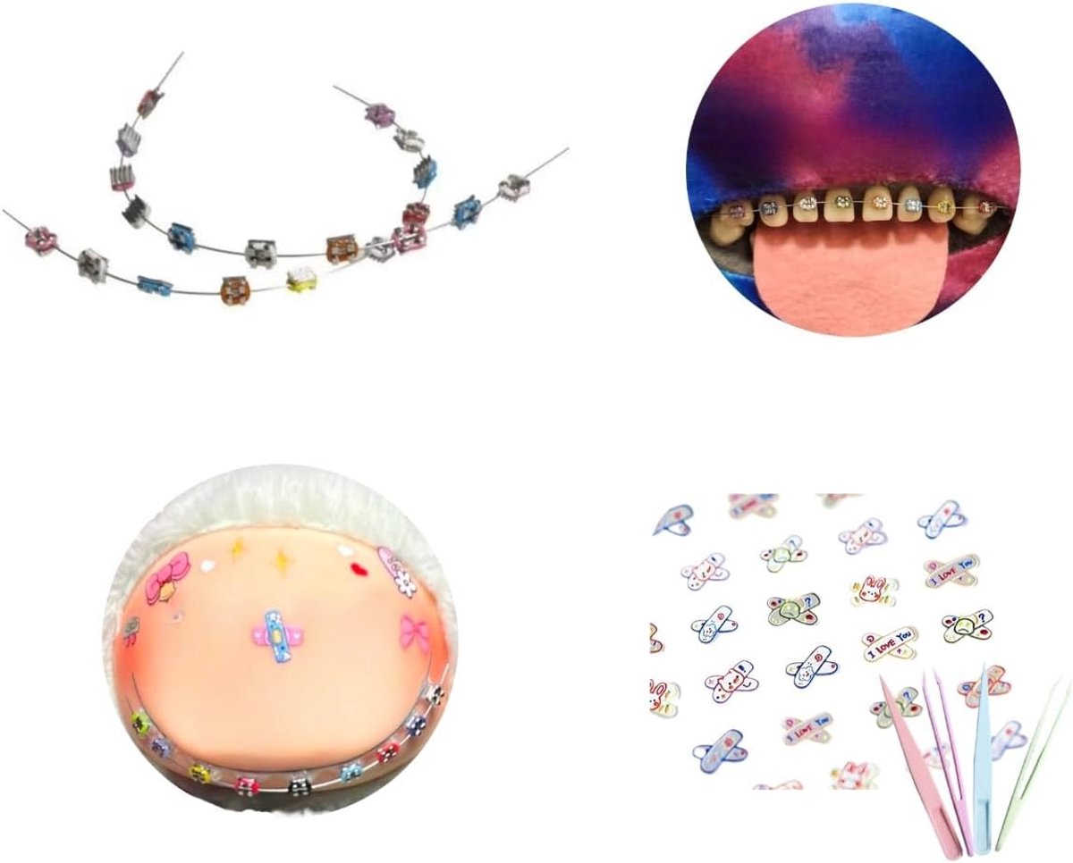 Accessories colored teeth for Labubi decoration set DIY - ShopVlot