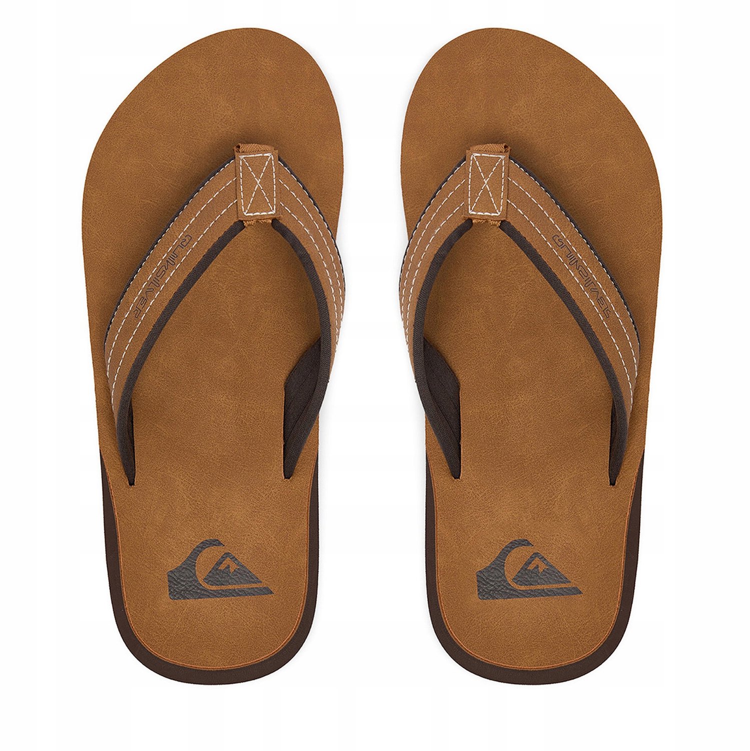 Quiksilver Heren Slippers Comfort voor de Zomer Bruin