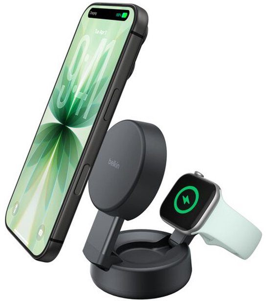Belkin UltraCharge Pro 2-in-1 MagSafe Draadloze Oplader