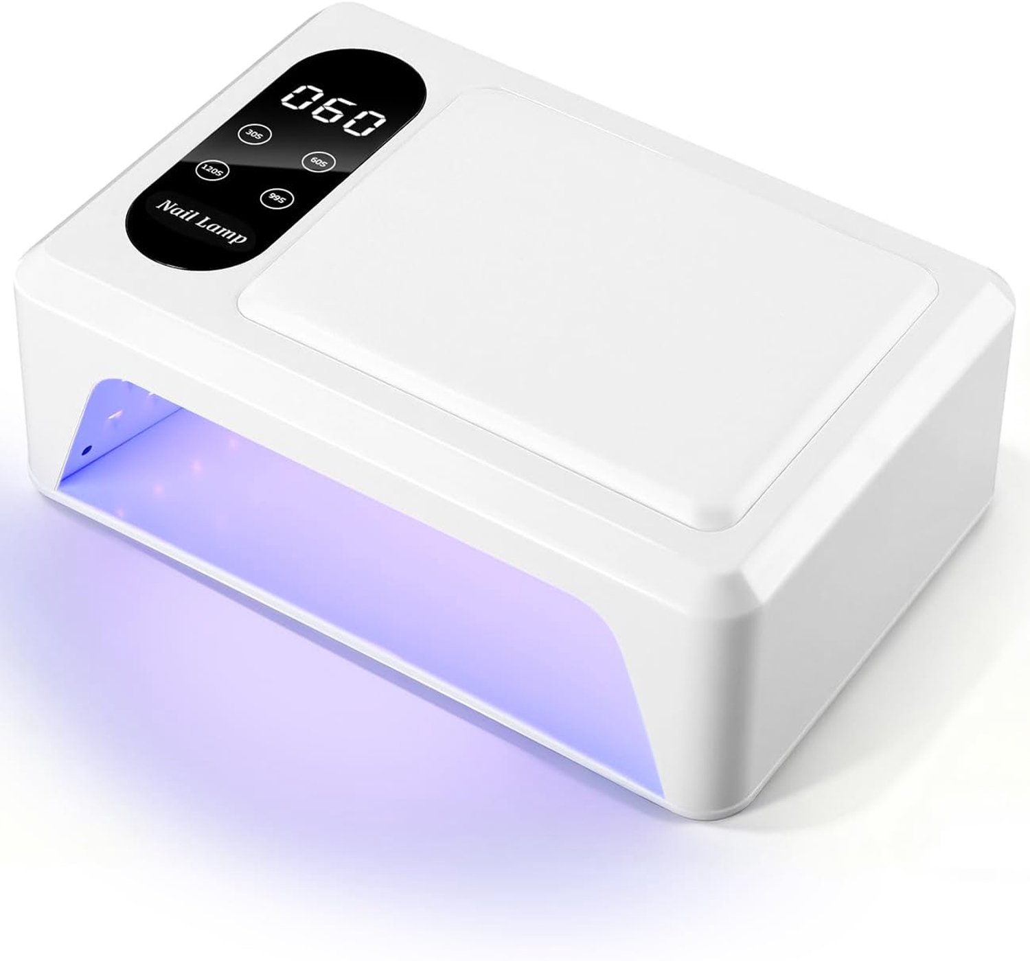 LED nagellamp 34W 96 LED's 4 timer sensor LCD afneembare plaat | Nageldroger voor gelnagels, 4 timers 30/60/90/120 s, automatische sensor, lcd-display en afneembare bodemplaat