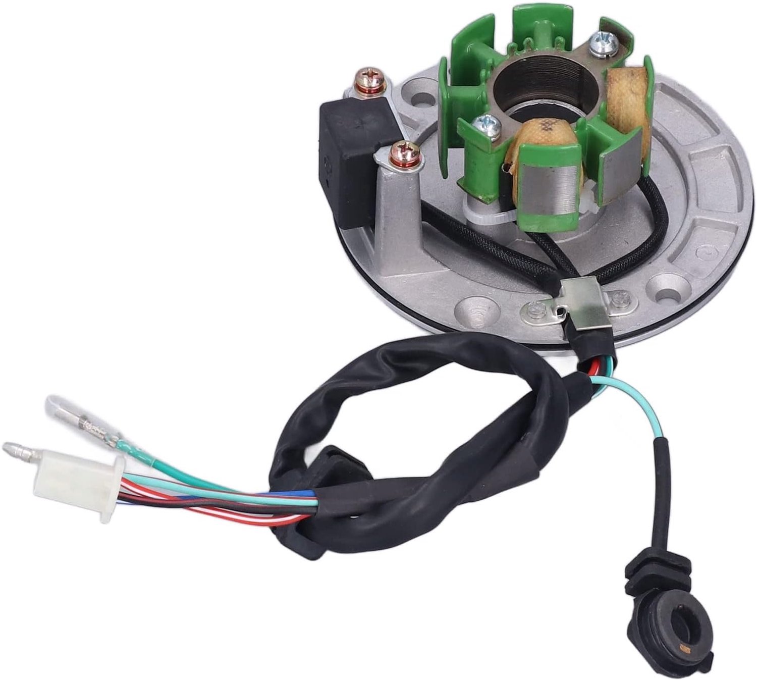Magneto Plaat, Ontsteking Magneto Stator Plaat Koper + Aluminium Vervanging voor Zongshen Z125 Z155 125cc 160cc PITBIKE