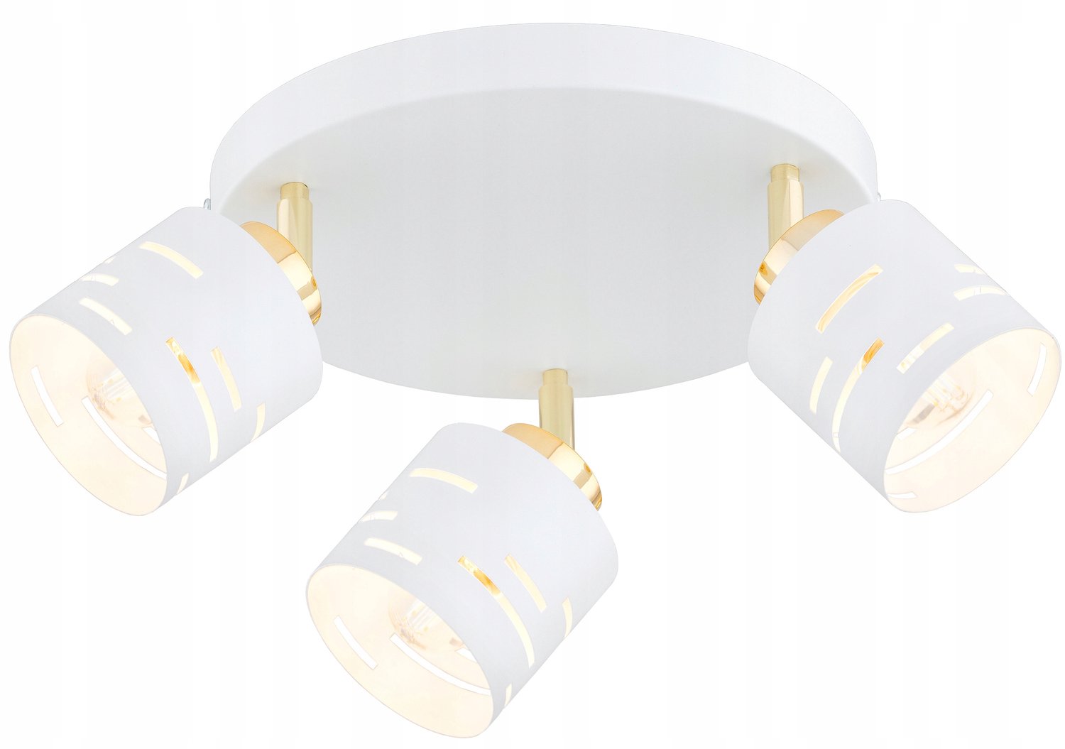 Vox Plafond Lamp - Wit Goud Metaal, E27, Verstelbaar