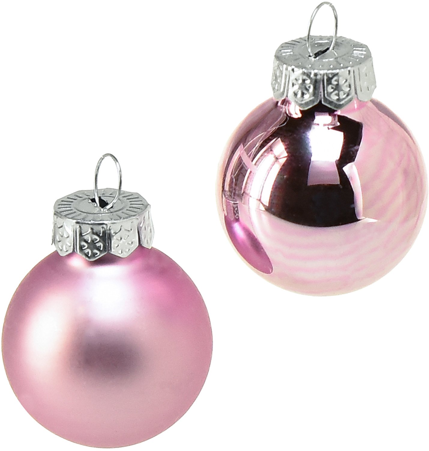 Kerstbal glas d2.5 cm fris lila 24st