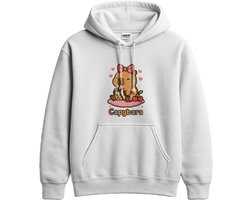 Capybara Hoodie – Capybara met Bubble Tea – Kawaii Outfit – Unisex Hoodie voor Dames & Heren – Leuk Cadeau
