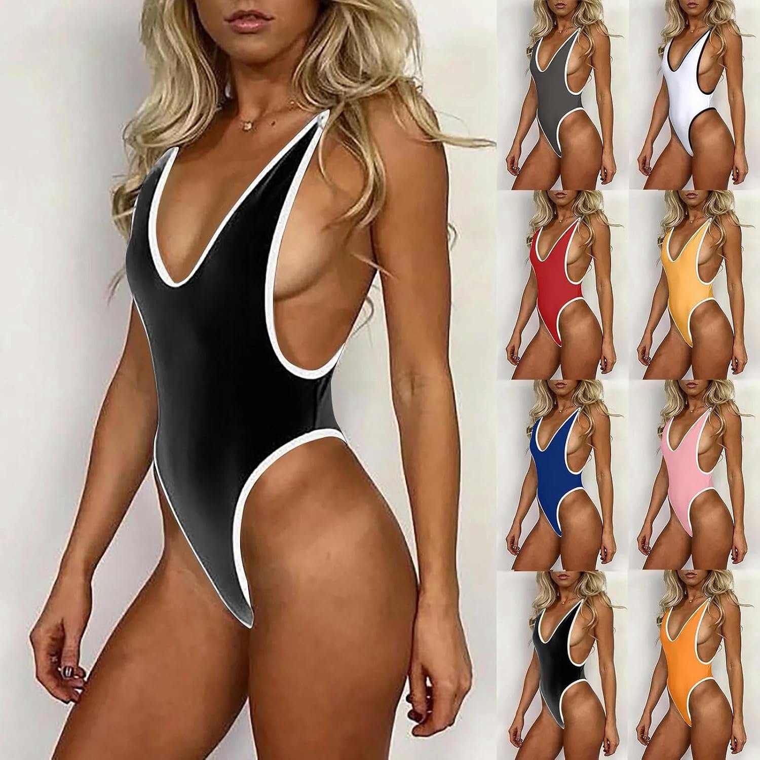 Bikini One Piece Swimwear Women Sexy Backless Swimsuit Push Up Biquini Monokini Thong Bikini Bathing Suit