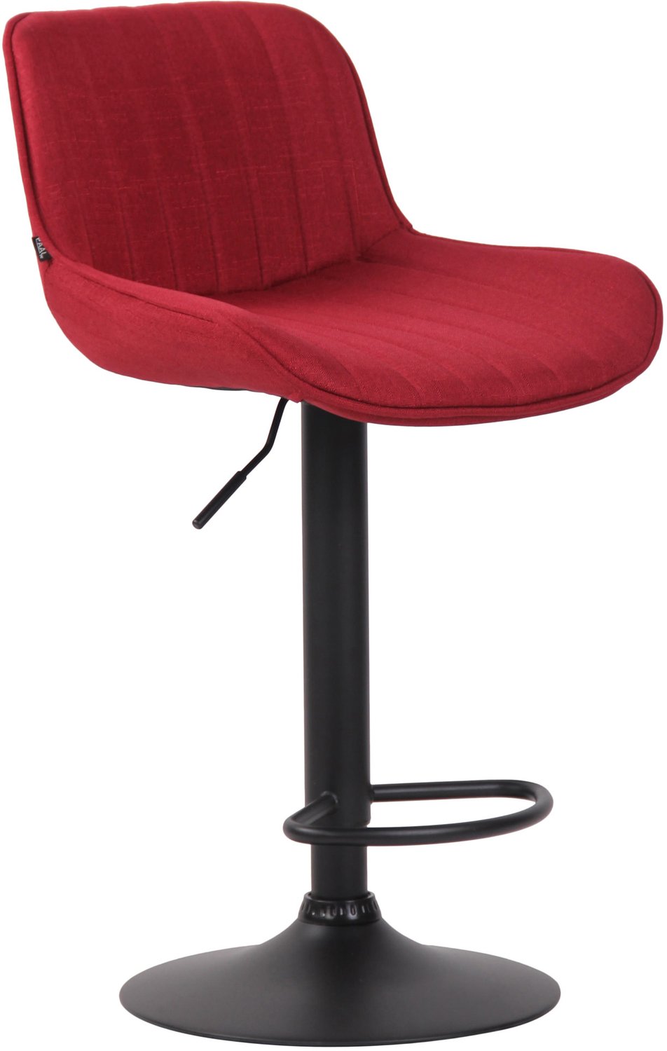 Luxe Comfort Barkruk - Stof - Rood zwart/rood