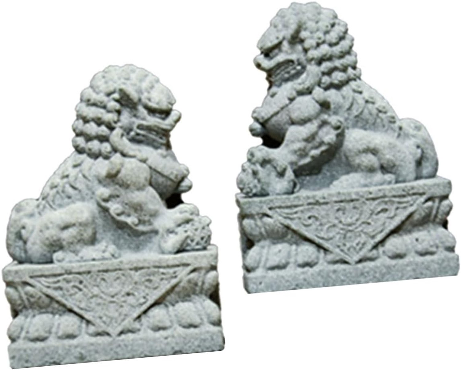 Mini Leeuwenbeeldjes Decoratieve Leeuwenbeeldjesset Stevig Gehard Materiaal Voor Thuiskantoordecoratie 2 Stuks