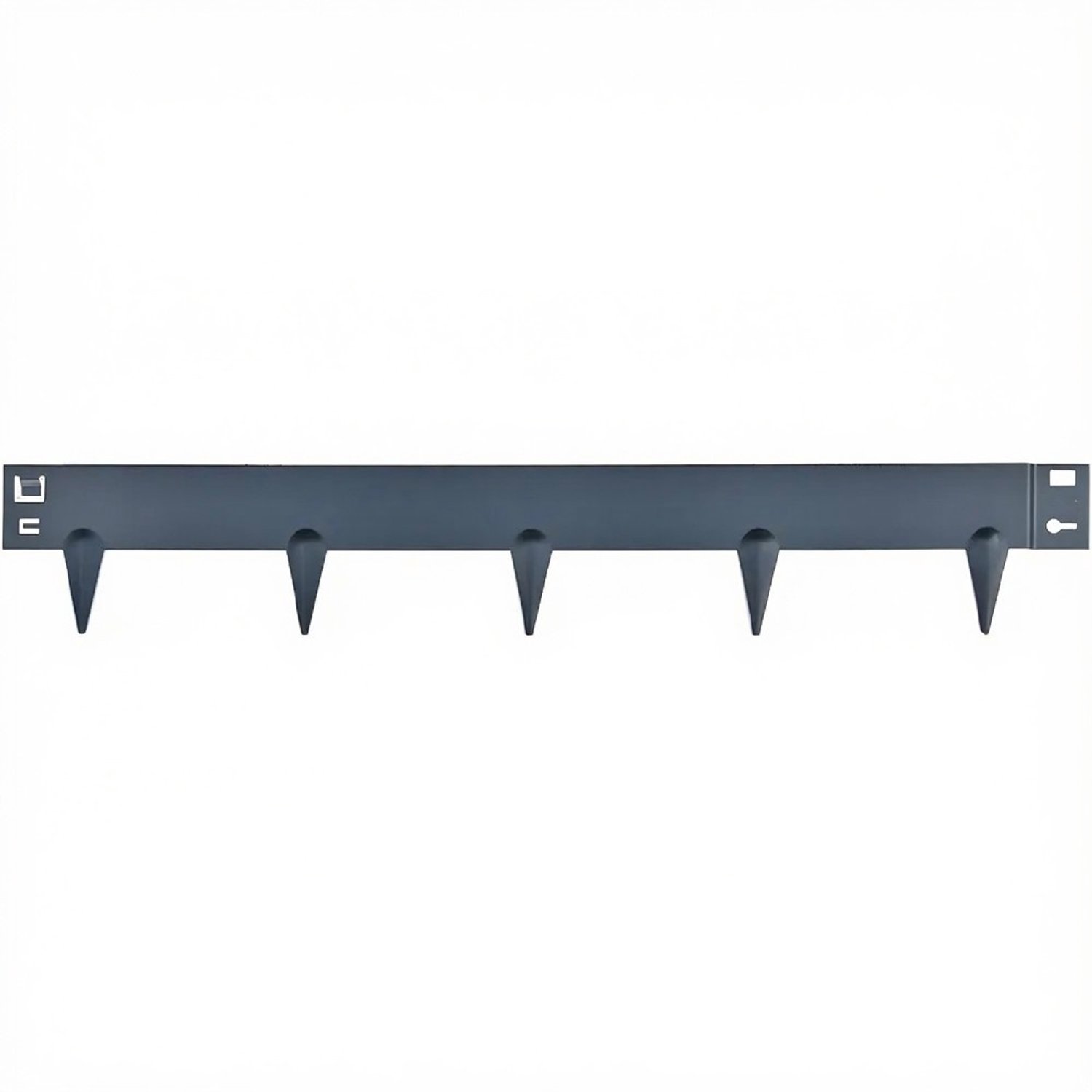 Meuwissen Agro Kantopsluiting - Antraciet Metaal 106 cm - 16 cm hoog