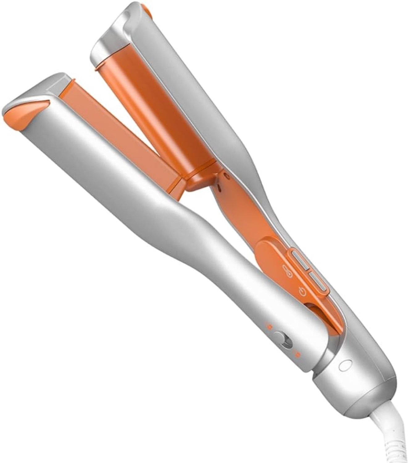 Krultang met Dubbel Vat - Zwart - 19 mm - Voor Strandgolven met 5 Temperatuurinstellingen - Voor Alle Haartypes
