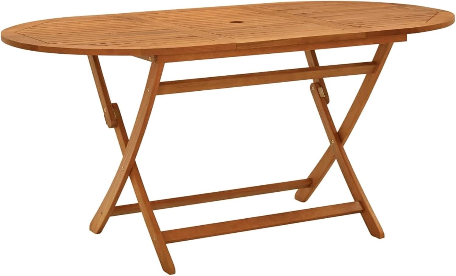 Tuintafel, bartafel, balkontafel, balkonmeubel, klein balkon, balkontafel, bijzettafel, 160 x 85 x 75 cm, massief hout, eucalyptus