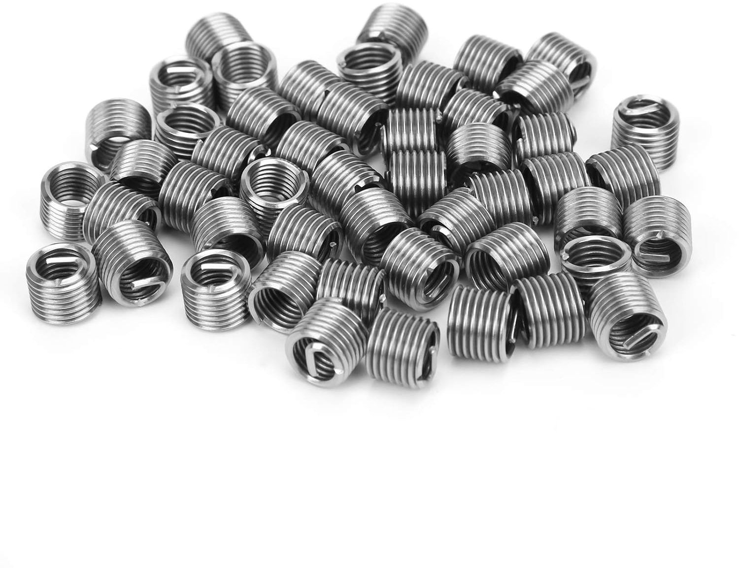 50 Stuks Schroefdraadreparatie-inzetstukken, Roestvrijstalen Moerenset voor M8 X 1,25, Duurzame Draadbeschermingsaccessoires voor Reparaties van Metaal en Kunststof (1.5D)