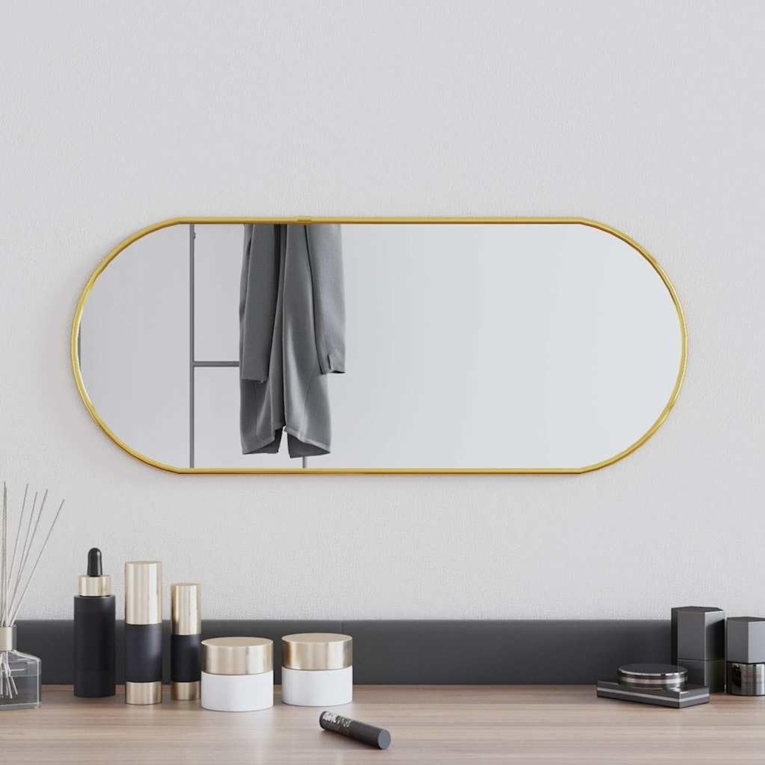 Wandspiegel goud 60x25 cm