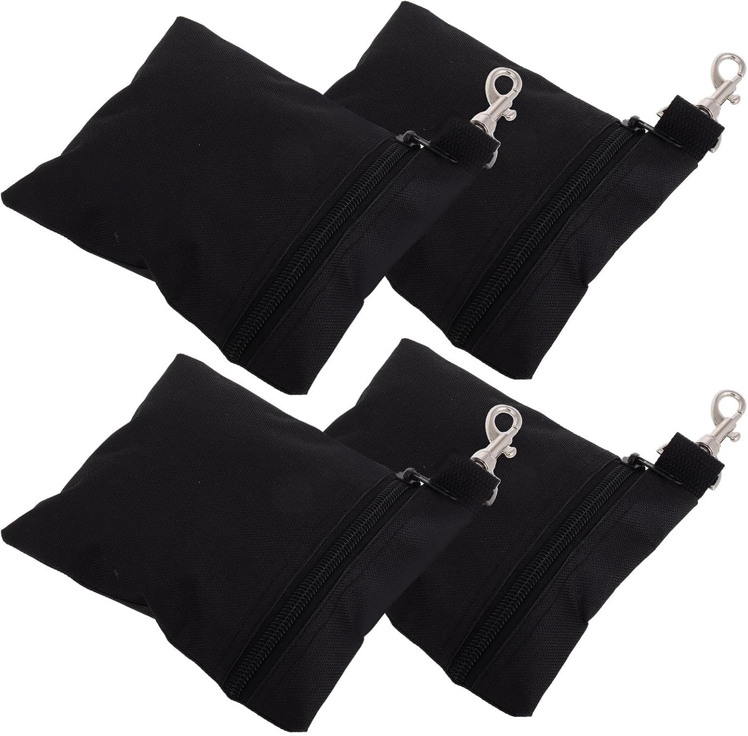 4 Stuks Delige Golfbal Draagtas met Ritssluiting Compacte Golf Accessoire Organizer Duurzame Nylon Golf Tee Heuptas voor Dames Multifunctionele Opbergtas voor Golfballen