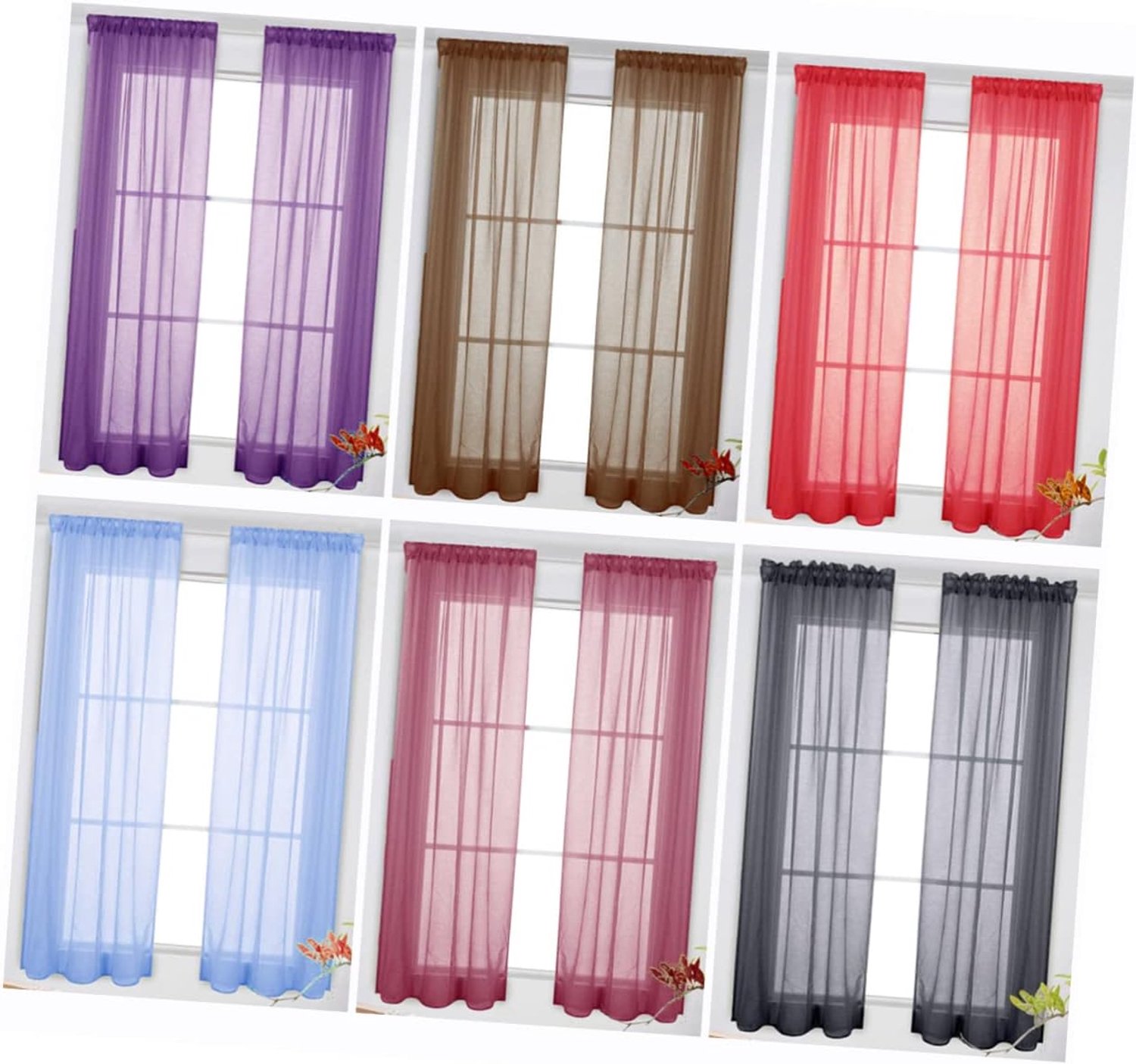 Tulle Gordijnen Elegant Eenvoudig Voor Slaapkamer Woonkamer Natuurlijk Licht Door Biedt Privacy Voor Diverse Kamers