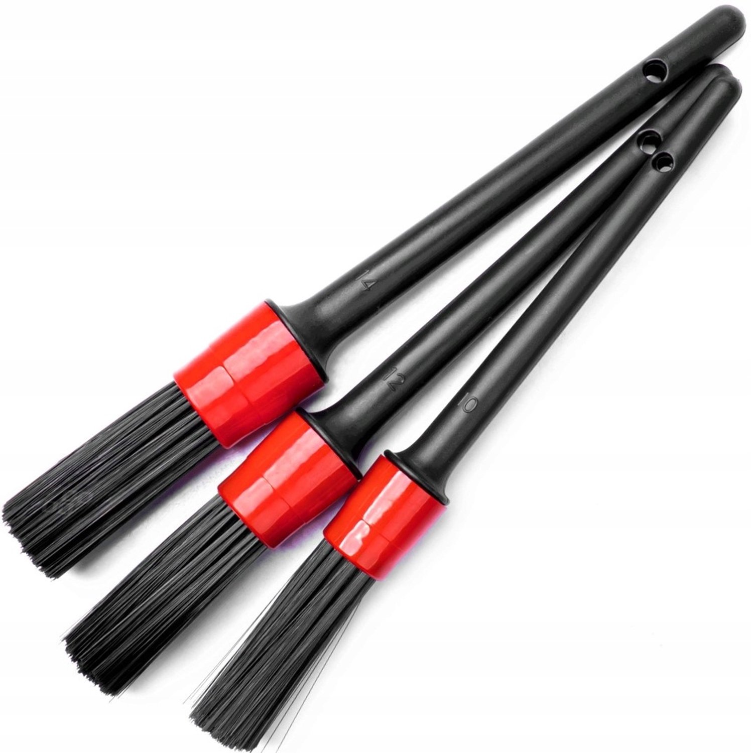 Professionele Detailborstels Set - 3 stuks voor Auto Interieur & Exterieur