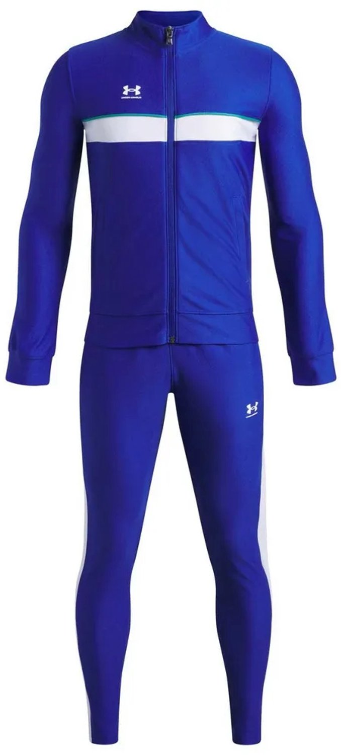 Under Armour UA B Challenger Tracksuit-BLU Jongens Sportkledingset - Royal - Wit