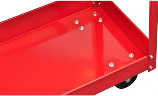 2 STK. Werkplaatswagen, 2 etages, transportwagen, 100 kg — afbeelding 3