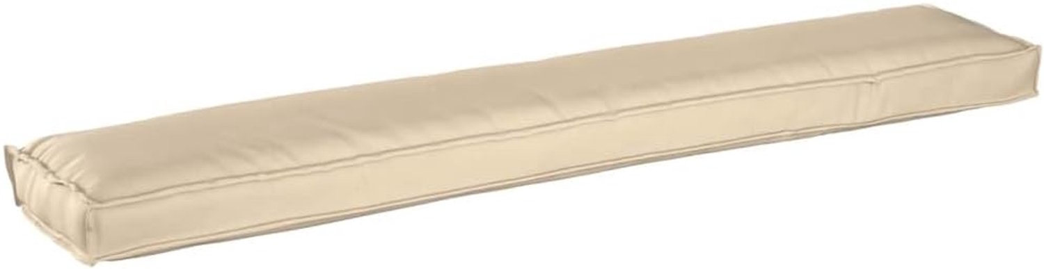 Palletkussen beige 200 x 40 x 8 cm van Oxford-stof met waterafstotende polypropyleen vulling voor tuin en terras