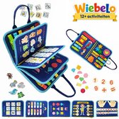 Wiebelo Montessori Activiteitenboek - Busy Board Sensorisch Speelgoed - Busy Book voor Peuters - Activiteitenbord Doeboek - Fijne Motoriek Speelgoed - Educatief Speelgoed Peuter - Leerboek - Reisspeelgoed voor Thuis en Onderweg - Activity Center