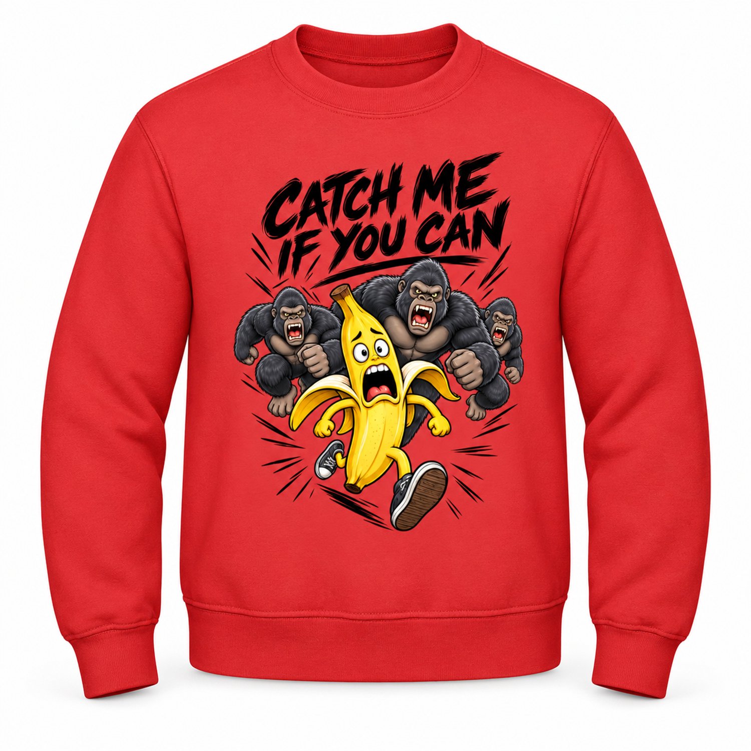 Catch me Sweater origineel unisex Rood