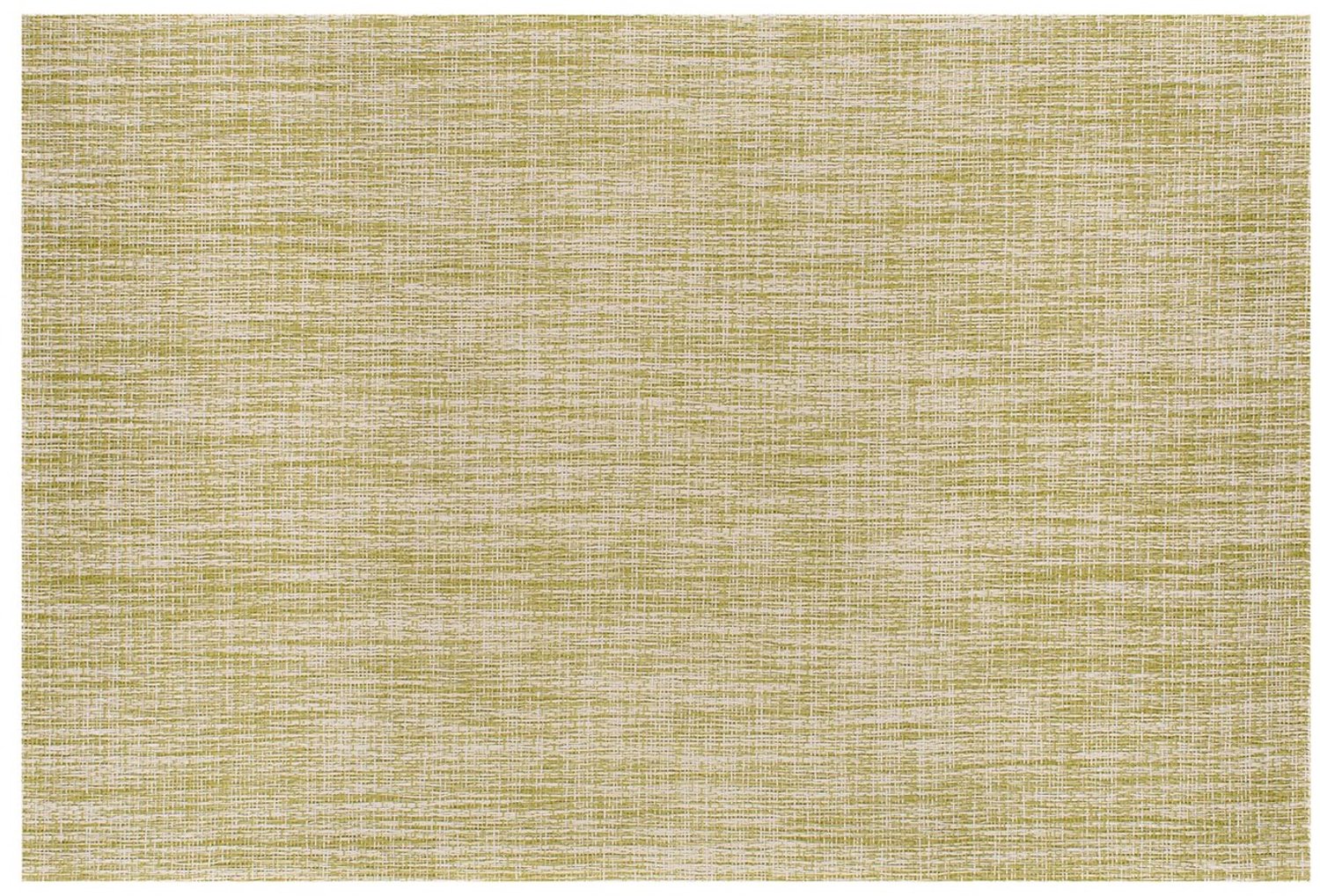 Placemats Set van 4 – Geweven Look PVC – Mono Groen – 30x45 cm – Afwasbaar – Onderlegger & Tafeldecoratie