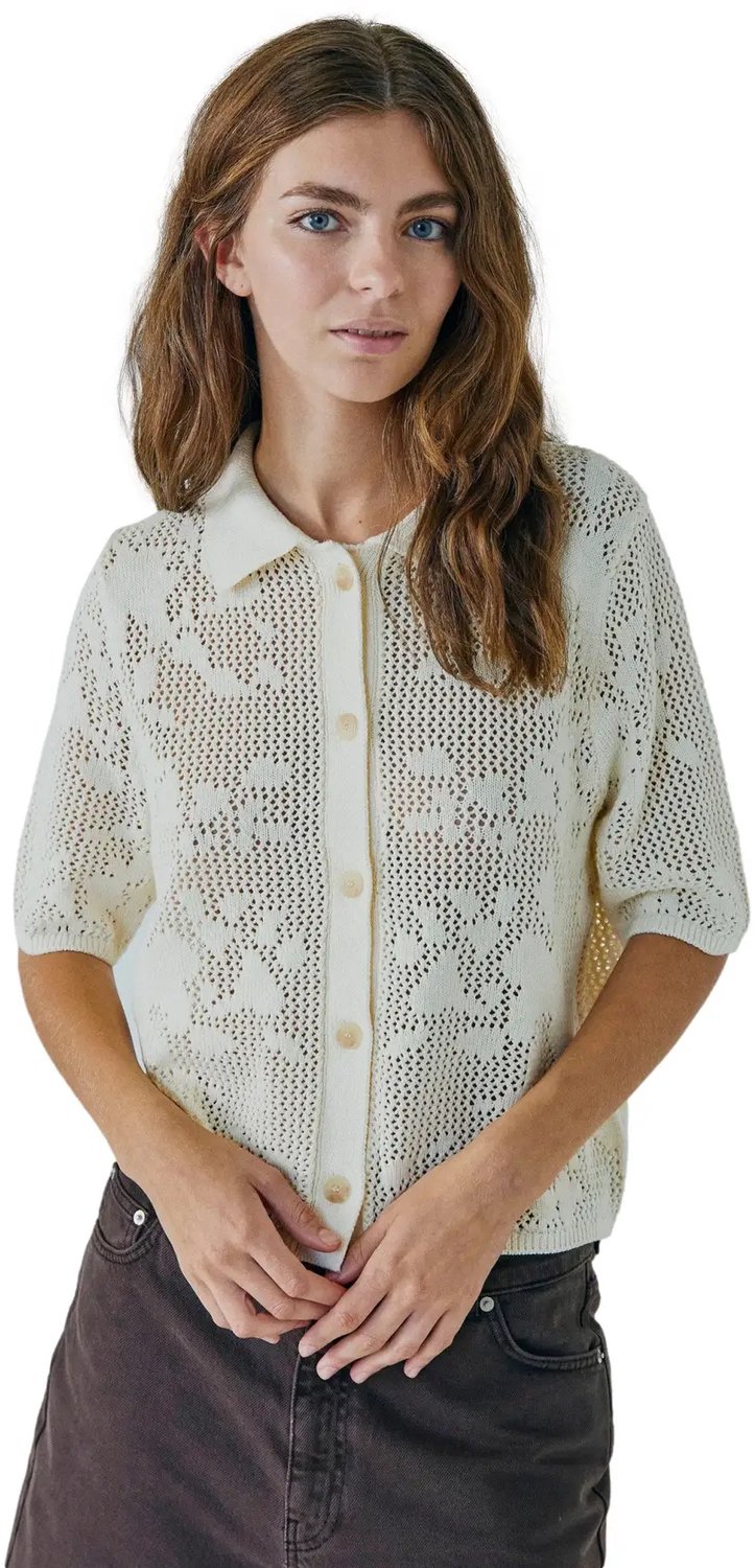 Damesvest Norr Majsa crochet Creme