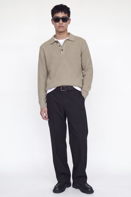 Jack & Jones Poloshirt Jjsage Knit Ls Polo 12298495 Atmosphere Mannen Maat - S