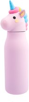 Dotz - Drinkfles kinderen - Unicorn Luna - Met siliconen rietje - RVS - 350ml