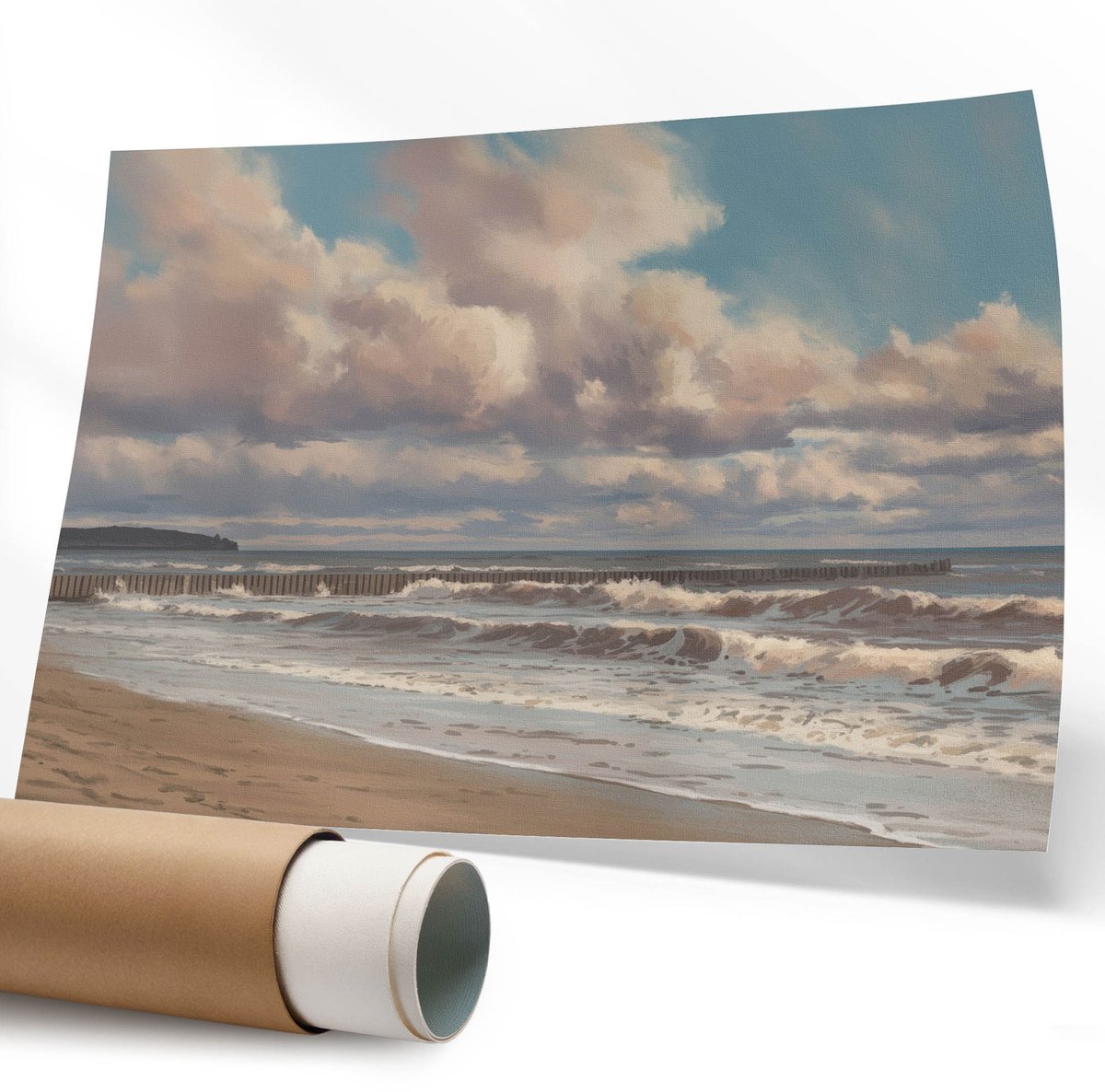 Coloray Polycanvas Wandposter - Gin Tonic, Waterverf - 594 x 840 mm - Groen Wanddecoratie - Rechthoek - Wandkunstwerk - Slaapkamer - Decoratief