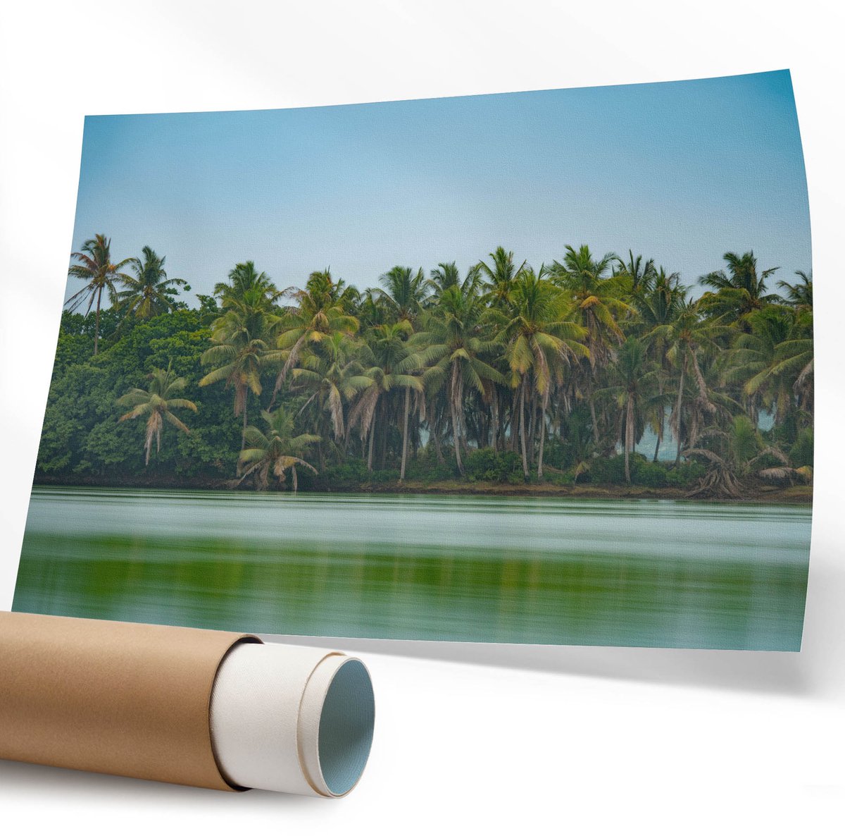 Coloray Polycanvas Poster - Herfstmeer, Fotografie - 594 x 840 mm - Geel Wandposter - Rechthoek - Muurdecoratie - Woonkamer - Klassiek