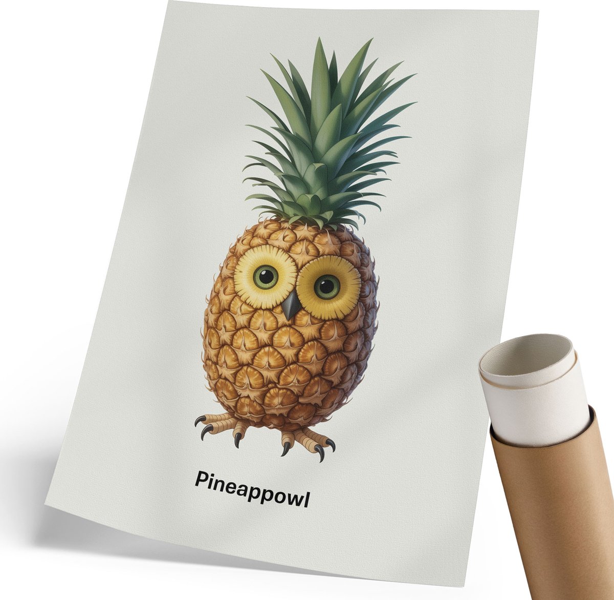 Coloray Polycanvas Poster - Zuidelijk Halfrond Van De Aardbol, Illustratie - 420 x 594 mm - Wit Illustratie - Rechthoek - Muurdecoratie - Woonkamer, Slaapkamer, Kantoor - Klassiek