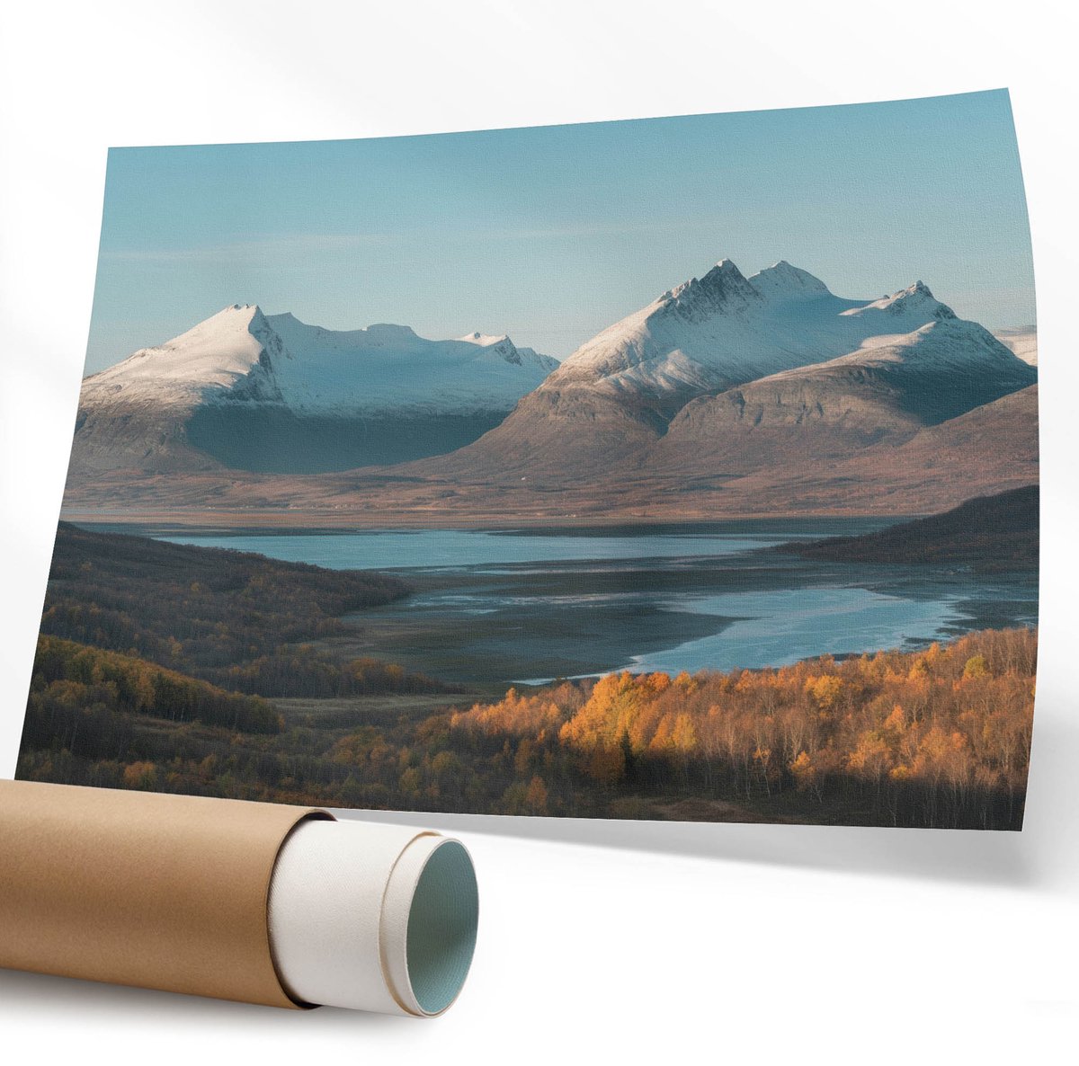 Coloray Polycanvas Wandposter - Een Pittoreske Reis, Fotografie - 594 x 840 mm - Rood Poster - Rechthoek - Interieurdecoratie - Kantoor - Klassiek