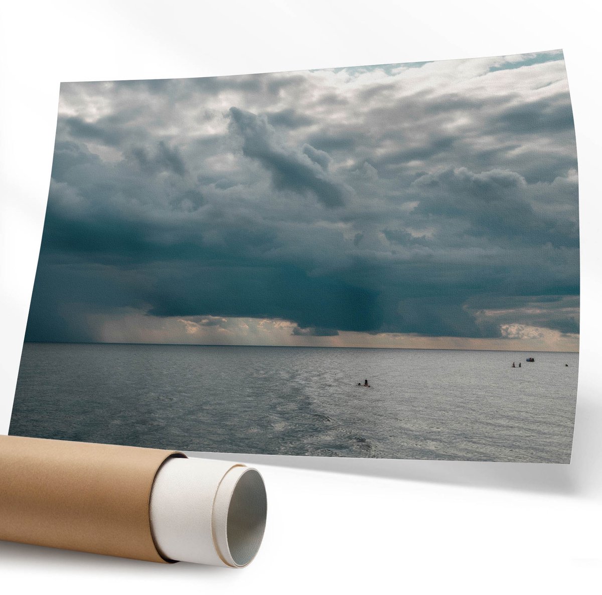 Coloray Canvas Poster Polycanvas - Uitzicht Op De Bergen, Fotografie - 594 x 840 mm - Beige Patroon - Rechthoek - Decoratieve poster - Kantoor - Minimalist