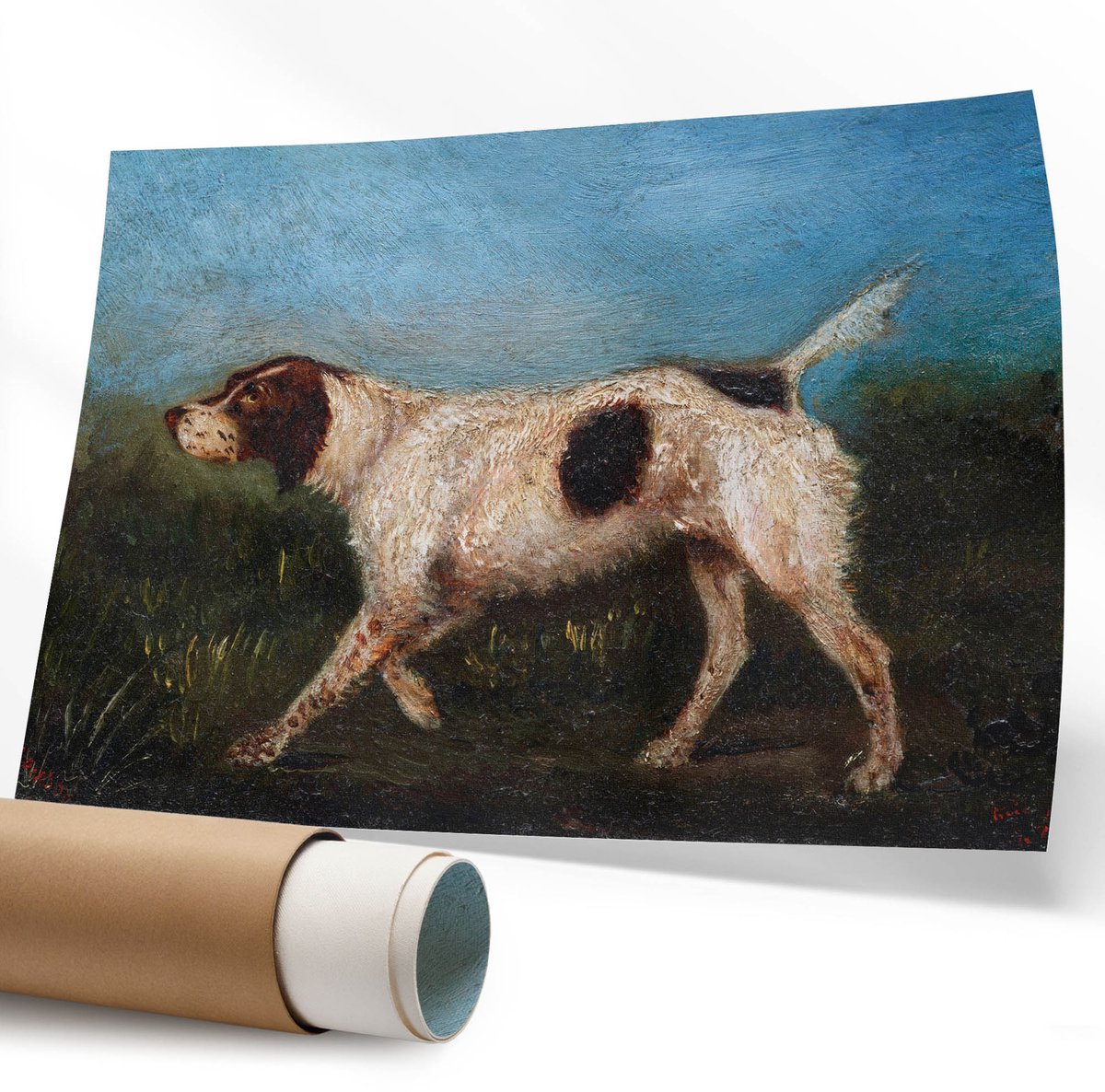 Coloray Canvas Poster Polycanvas - Maanruimte, Fotografie - 594 x 840 mm - Roze Patroon - Rechthoek - Decoratieve poster - Kantoor - Modern