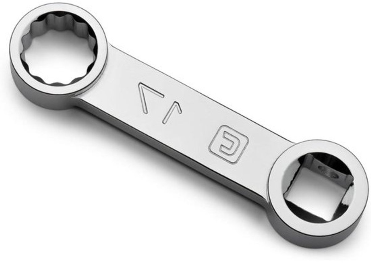 Koppeladapter Momentsleutel - Momentsleutel Adapter - Moeilijk Bereikbaar Vastdraaien - 12-punts WaveDrive - 17 mm - Zilver