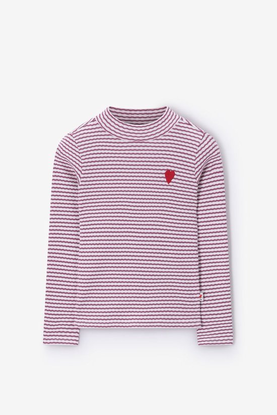 Donkerpaarse Gestreepte Longsleeve