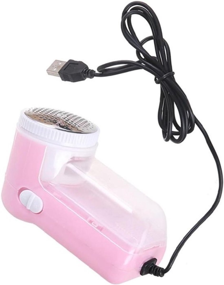 Pluizenverwijderaar Kleding - Kleding Scheerapparaat - Kleding Onderhoud - USB Oplaadbaar - 7 x 12 cm - Roze