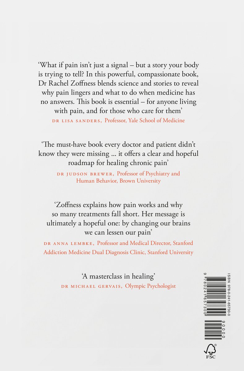 Boekomslag van 'Tell Me Where It Hurts' met citaten over pijn en genezing door Dr. Rachel Zoffness.