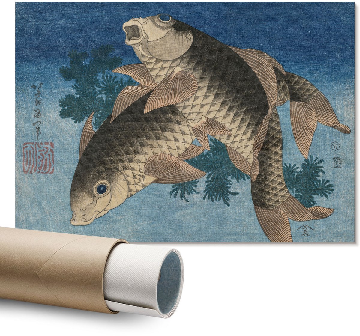 Coloray Polycanvas Wandposter - Triomfboog, Poster - A1 - Beige Patroon - Rechthoek - Interieurdecoratie - Kantoor - Klassiek