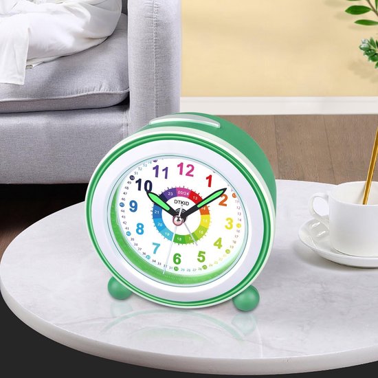 Kinder Wekker - Niet-tikkende Klok - Kind Leren Klokkijken - Stil Quartz Uurwerk - 85 x 381 x 85 cm — afbeelding 5